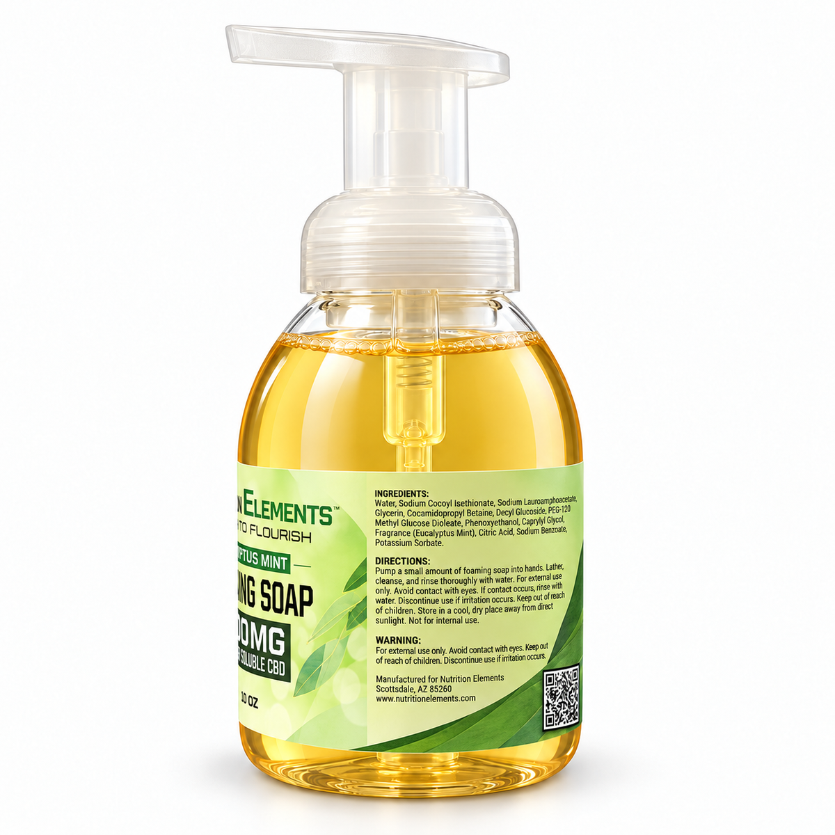Eucalyptus Mint Water Soluble CBD Foaming Soap