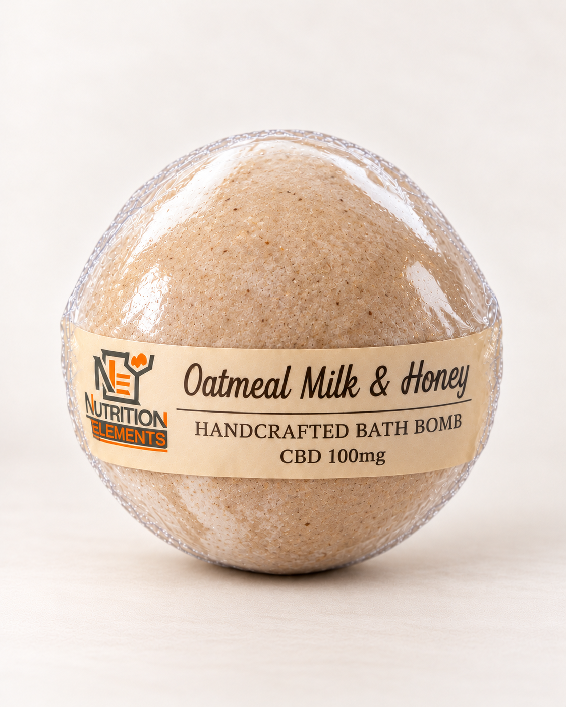 Oatmeal Milk and Honey CBD Bath Bomb-100mg