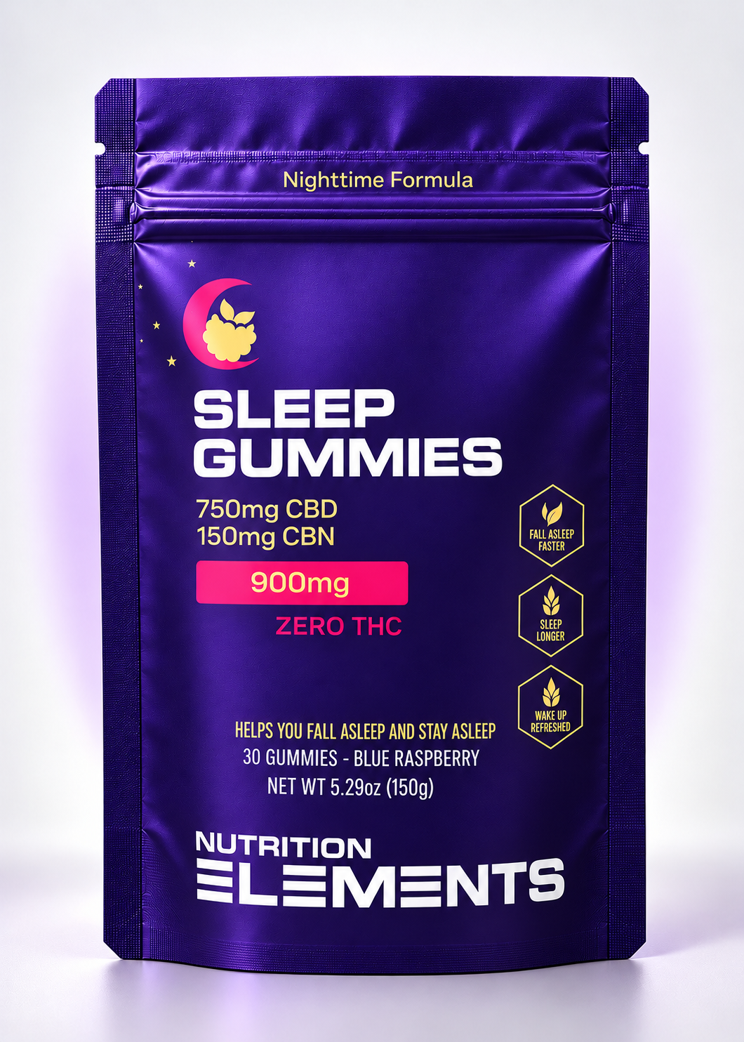 CBD + CBN Sleep Gummies – Blue Raspberry