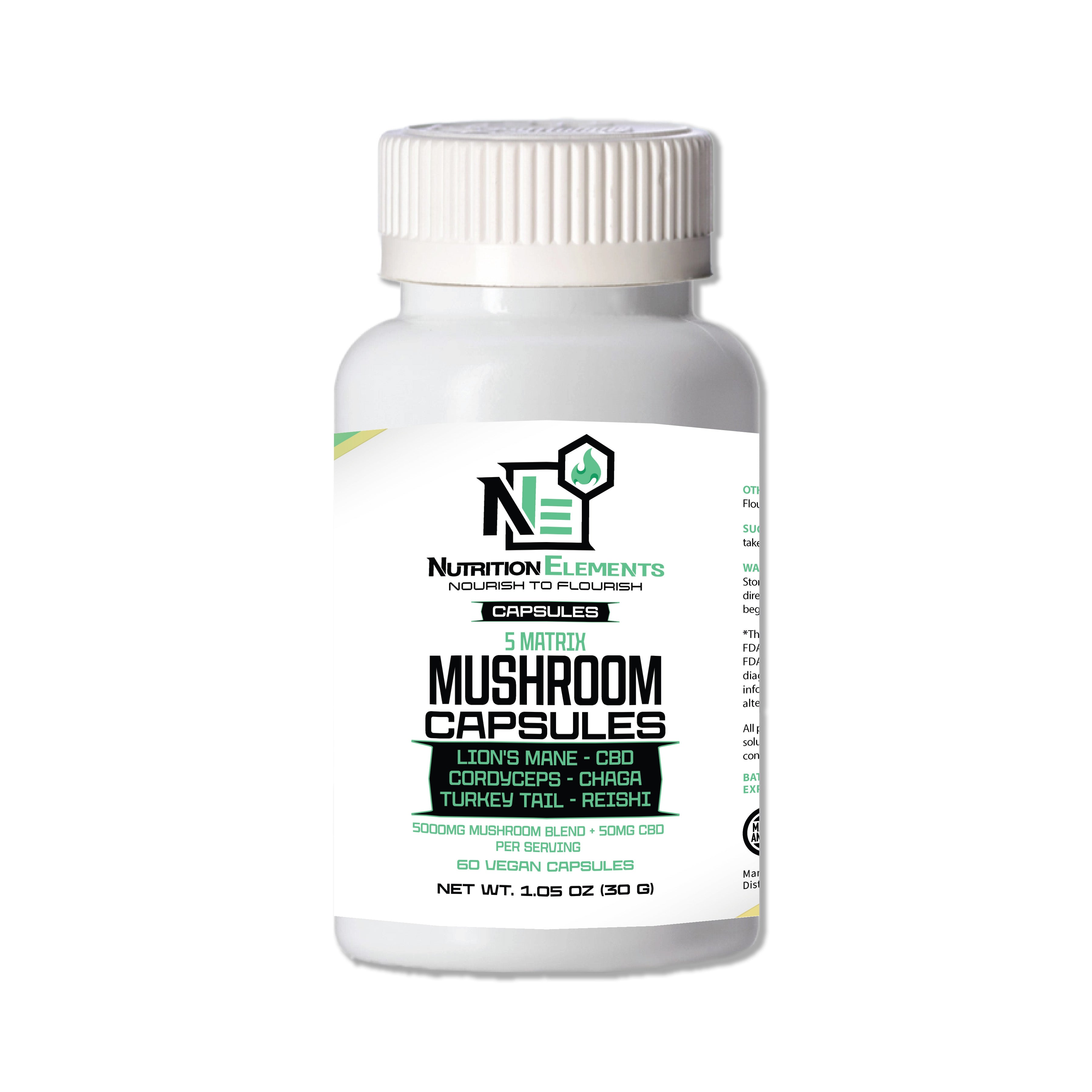 5 Matrix mushroom capsules