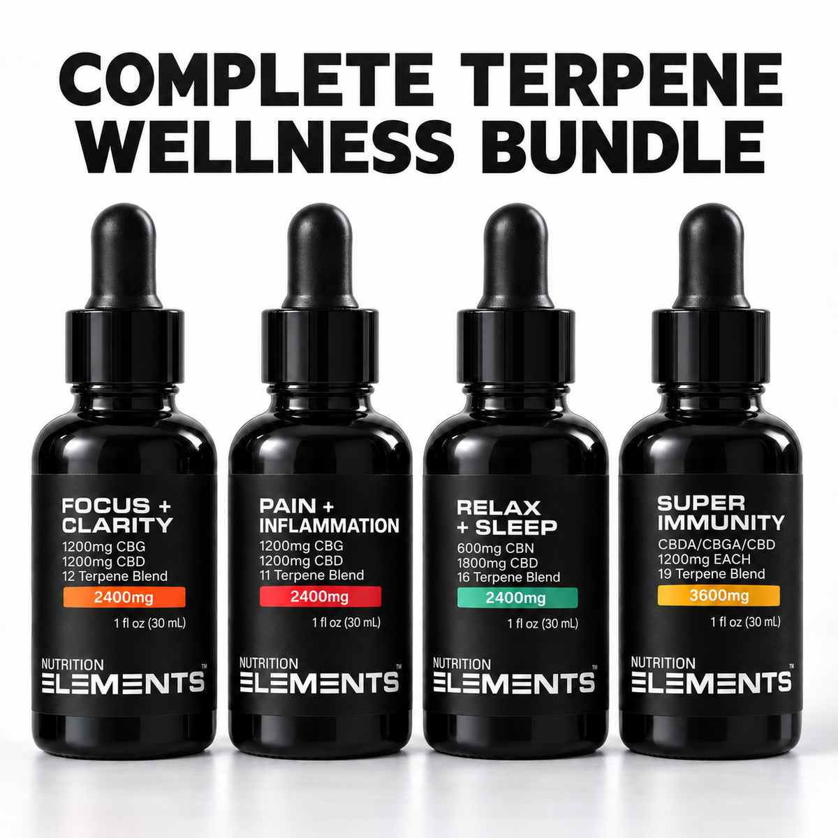 Complete Terpene Wellness Bundle – Focus, Recovery, Sleep & Immunity Support