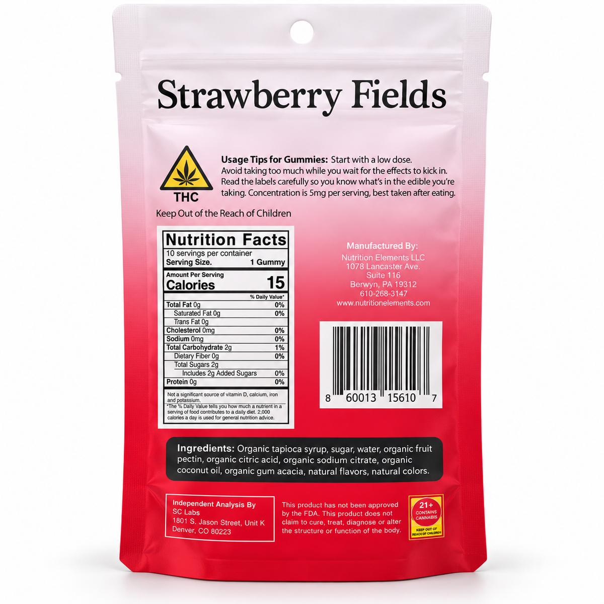 MoonShot Delta-9 Strawberry Gummies – 10 Count