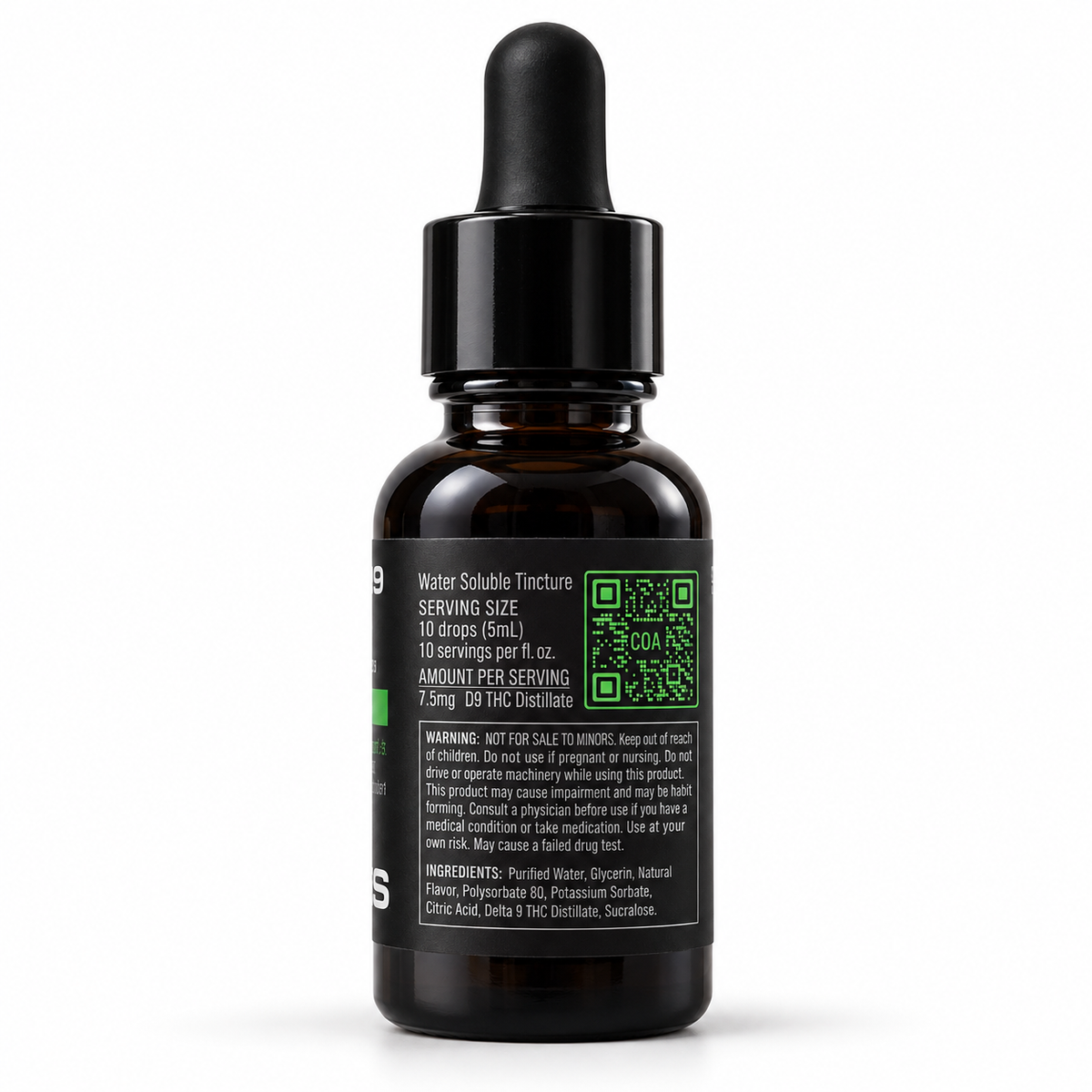 Delta 9 THC Water Soluable 78mg-Unflavored
