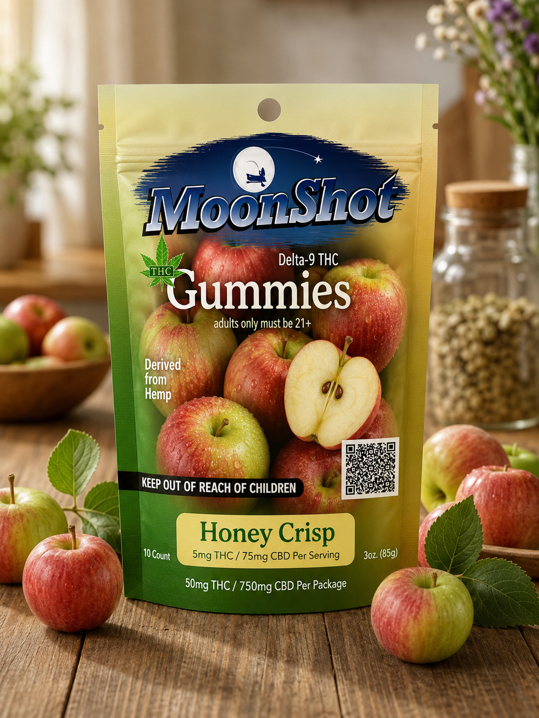 MoonShot Honey Crisp Delta-9 THC Gummies