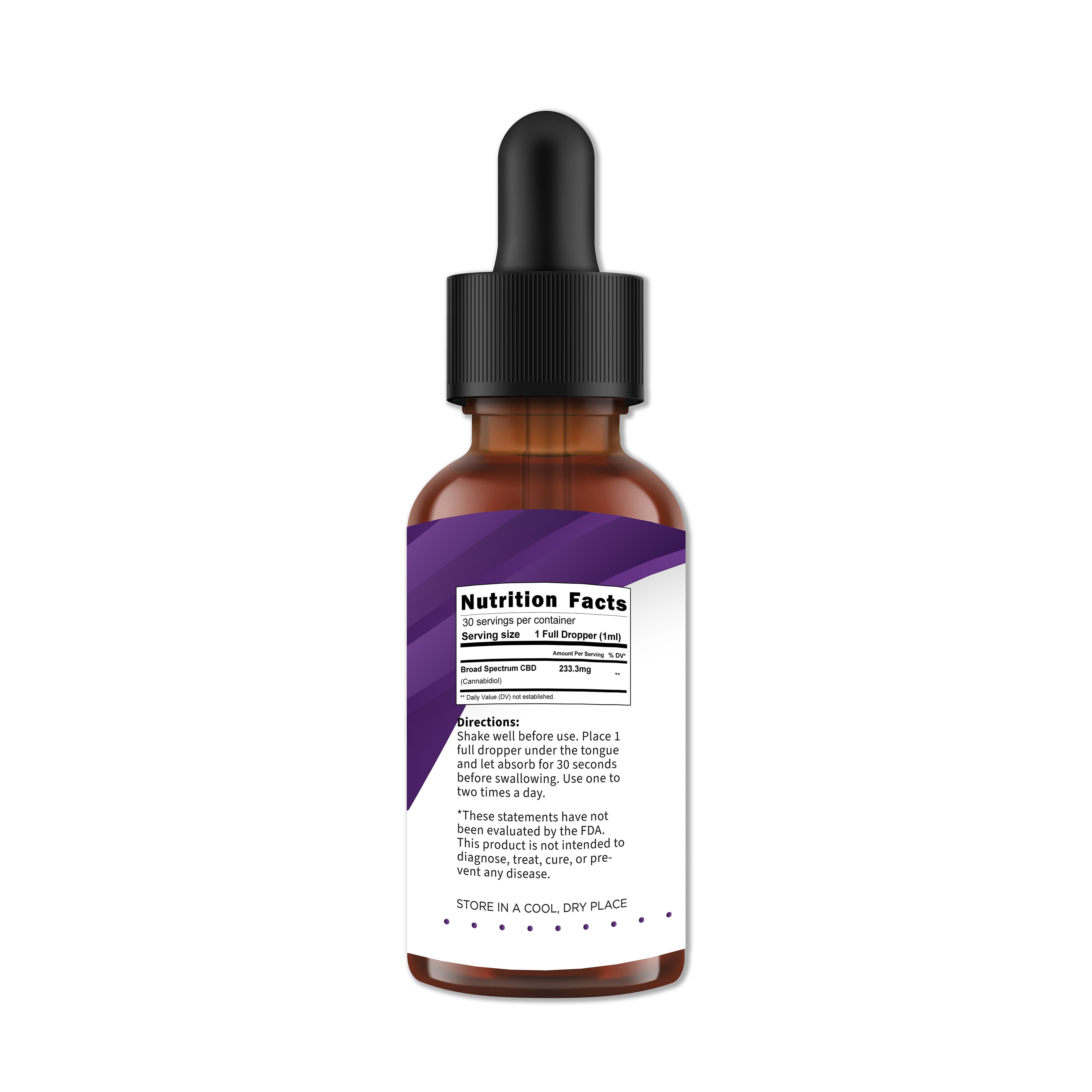 7,000mg Broad Spectrum CBD Oil, Mixed Berry from Nutrition Elements, product view 3