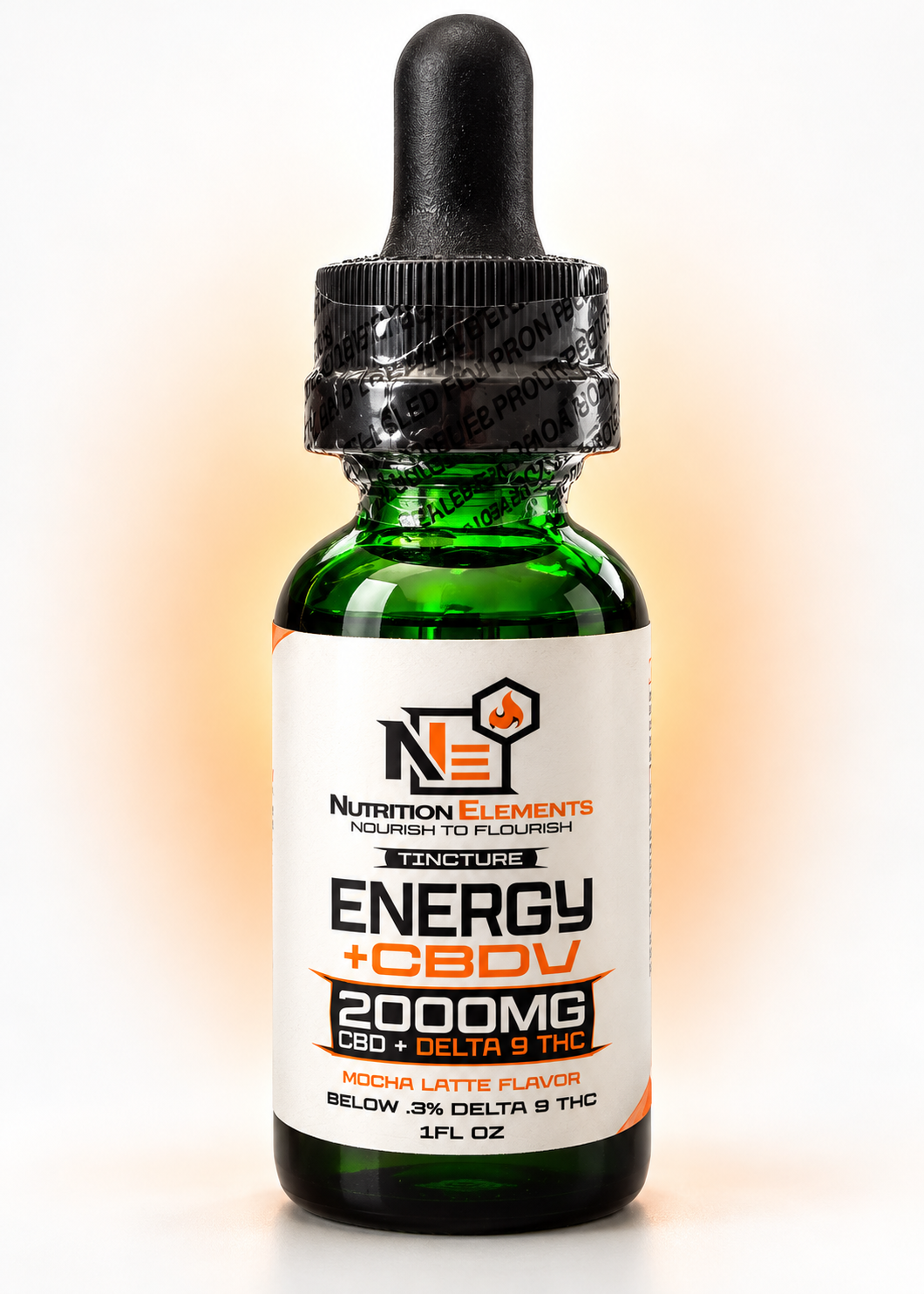 Energy + CBDV Tincture – 2000mg CBD | Mocha Latte