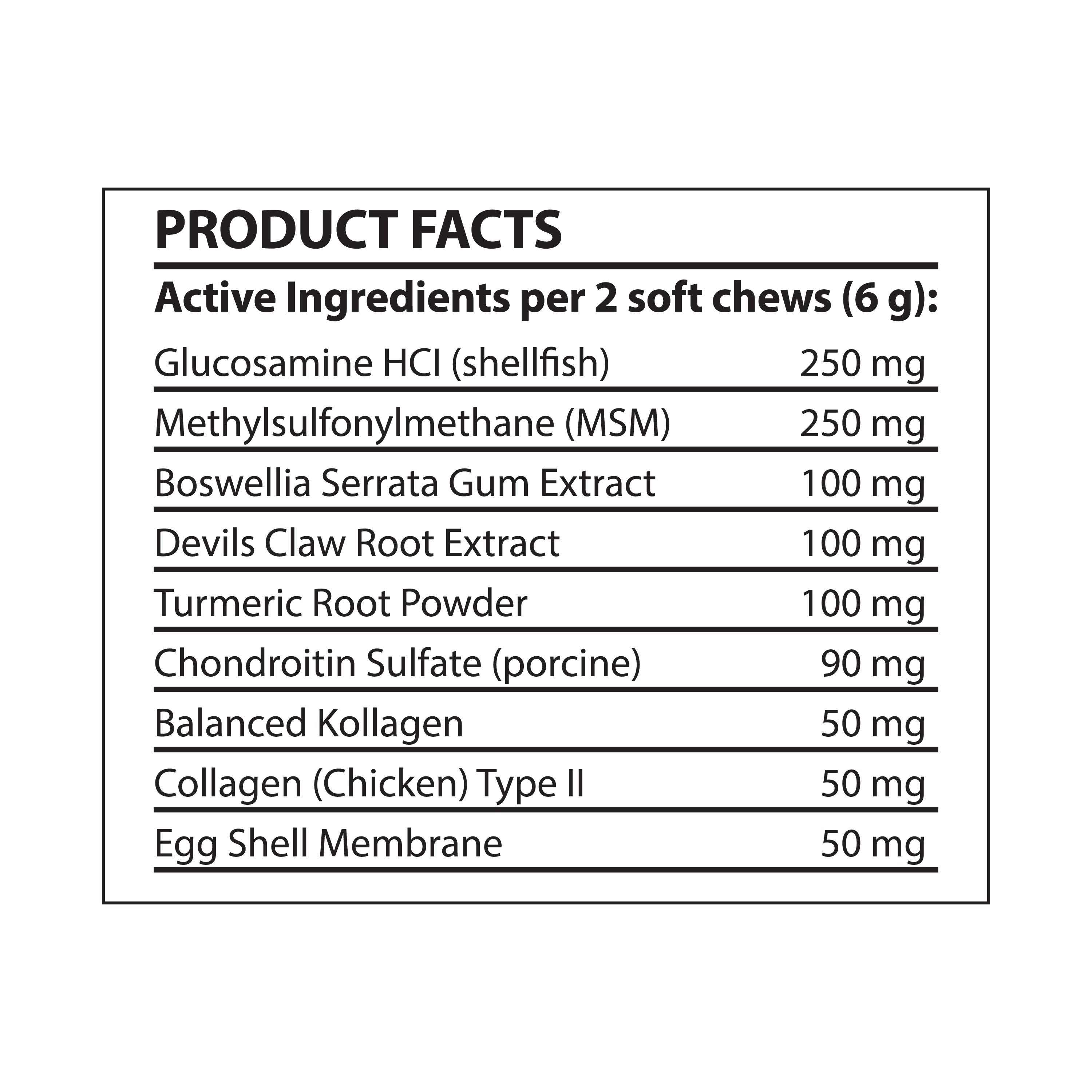 Hip + Joint Soft Chews for Dogs from Nutrition Elements, product view 4