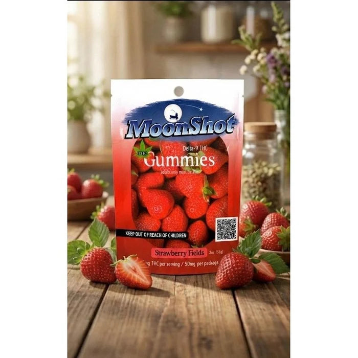 Moonshot Strawberry Delta 9 10 count gummy