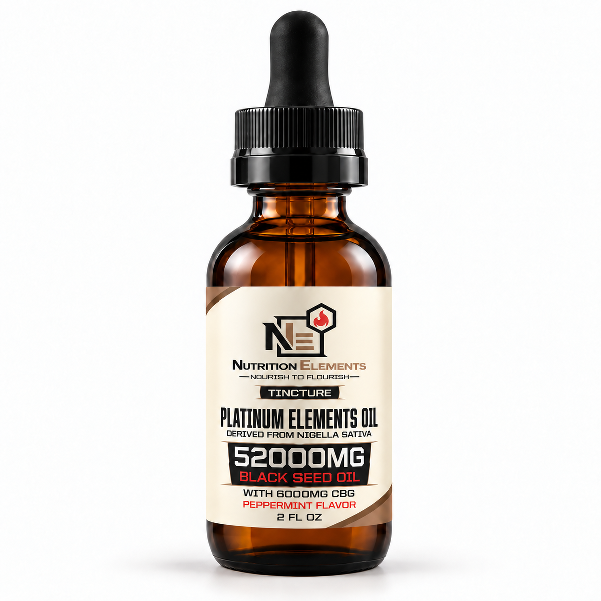 Platnium Elements Black Seed + CBD- Peppermint 2oz
