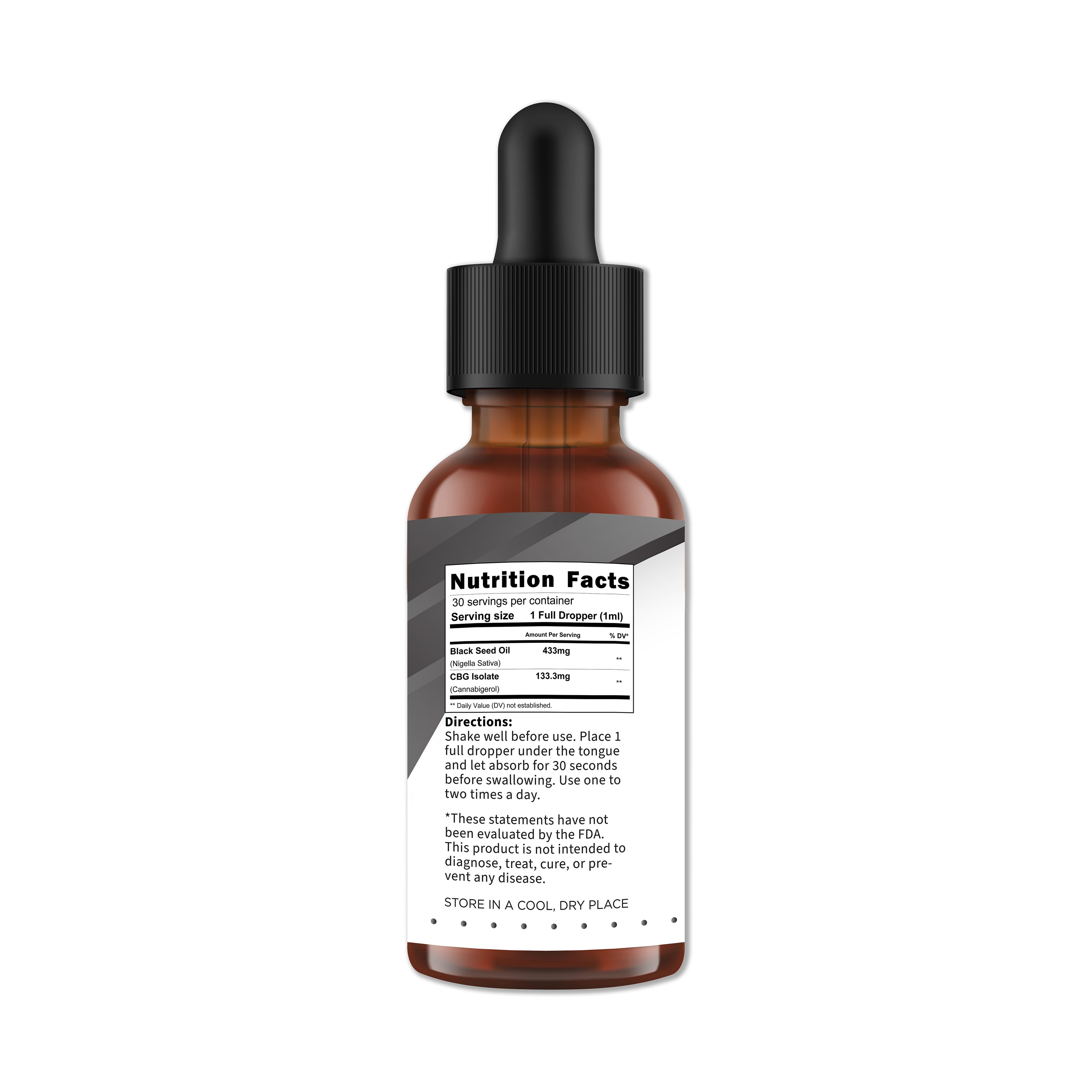 26,000mg Black Seed Oil, THC Free from Nutrition Elements, product view 2