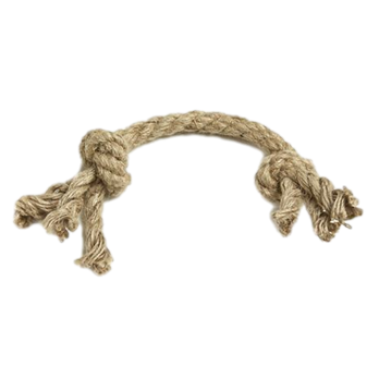 Natural rope on a white background