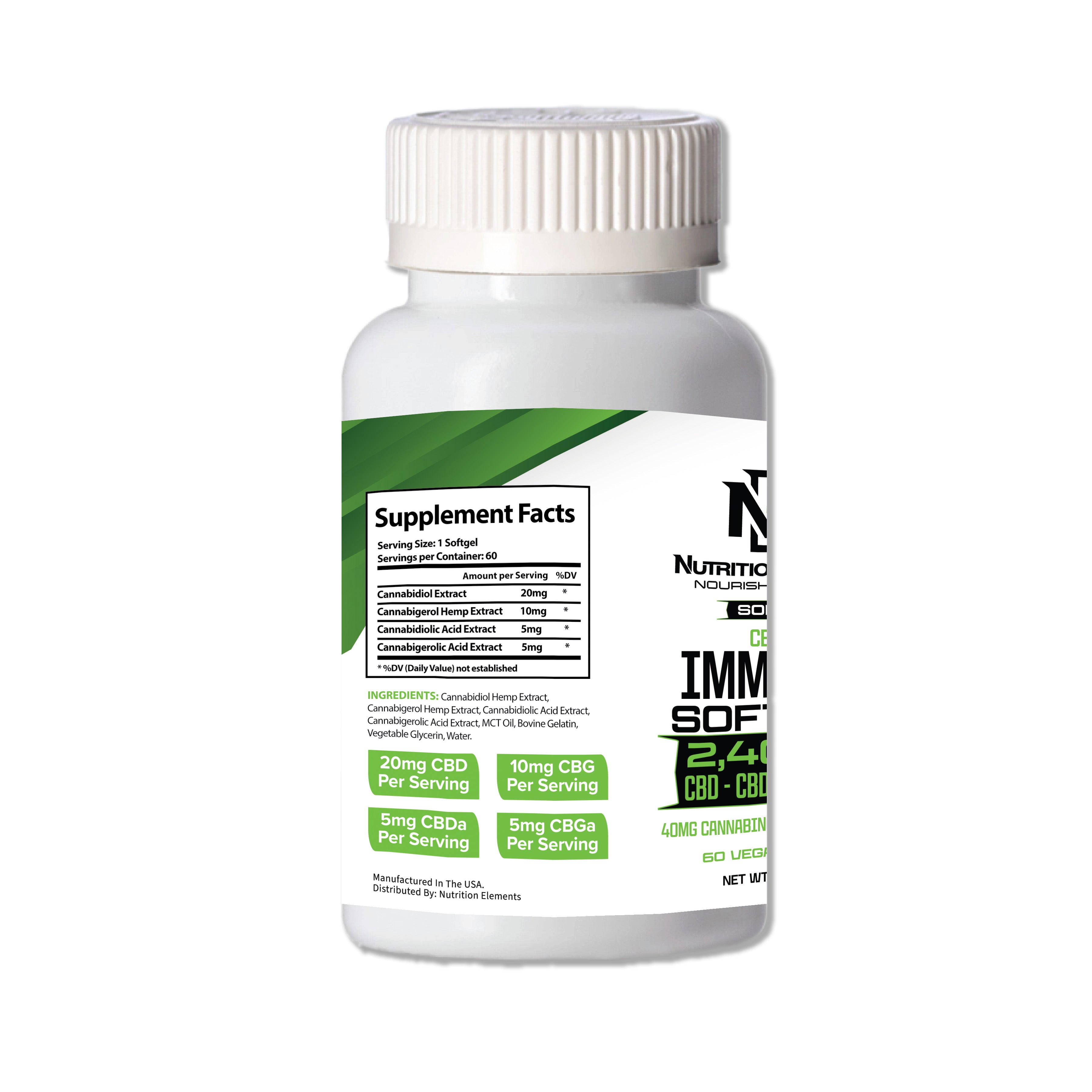 2,400mg CBD Immunity Softgels