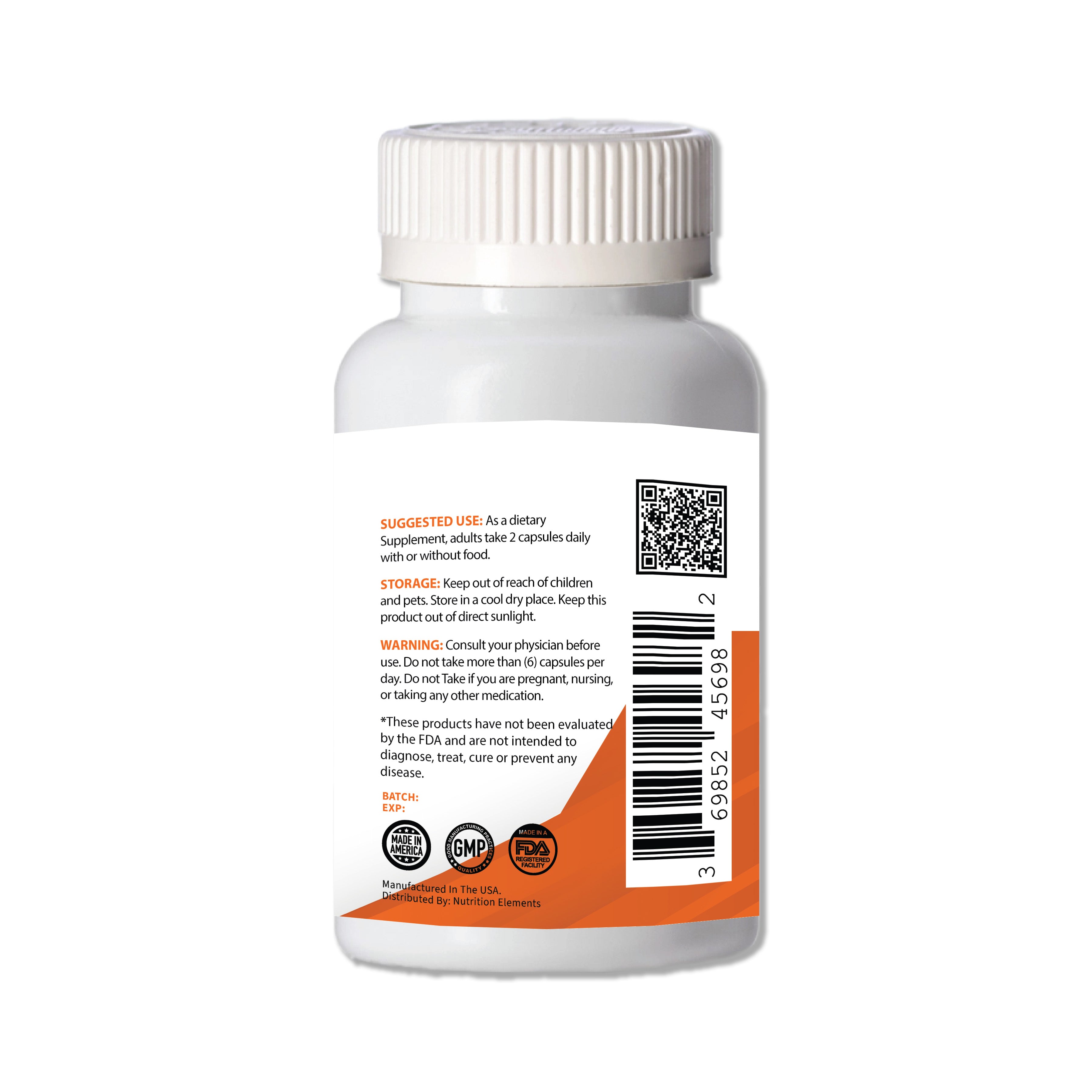 Lion's Mane Mushroom Capsules from Nutrition Elements, product view 3