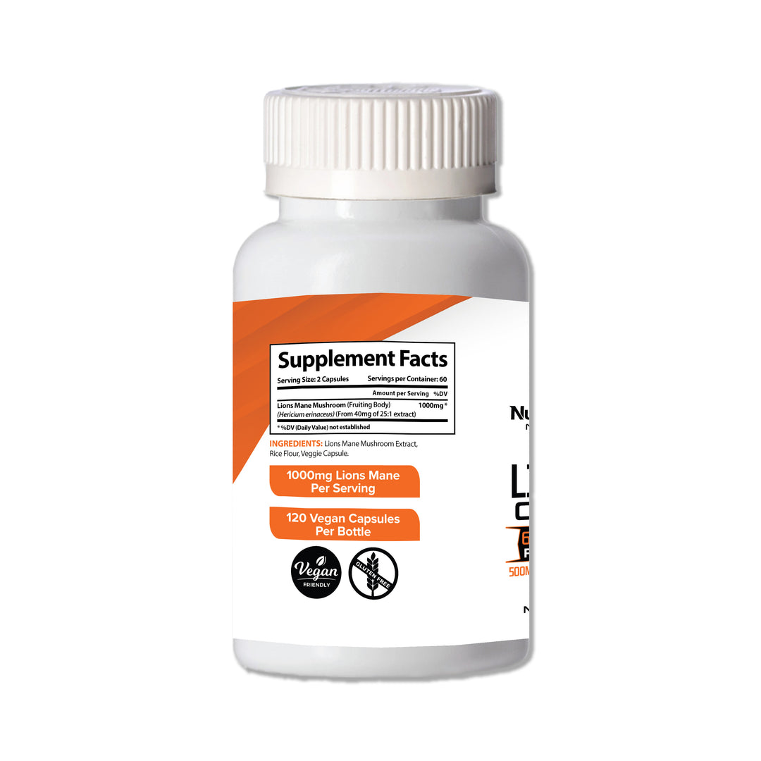 Lion's Mane Mushroom Capsules from Nutrition Elements, product view 2