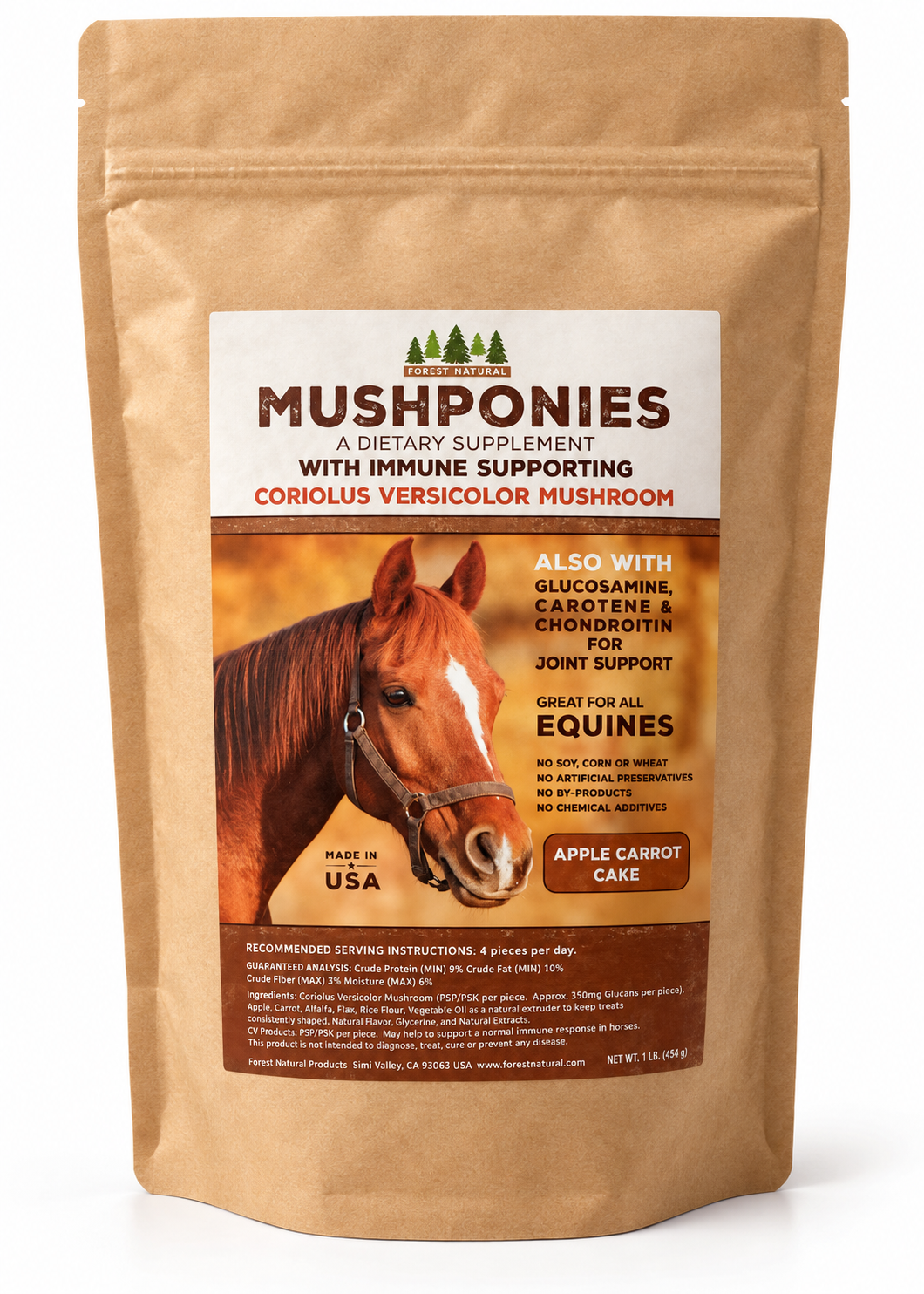 MushPonies Horse Cakes With Coriolus Versicolor Mushroom