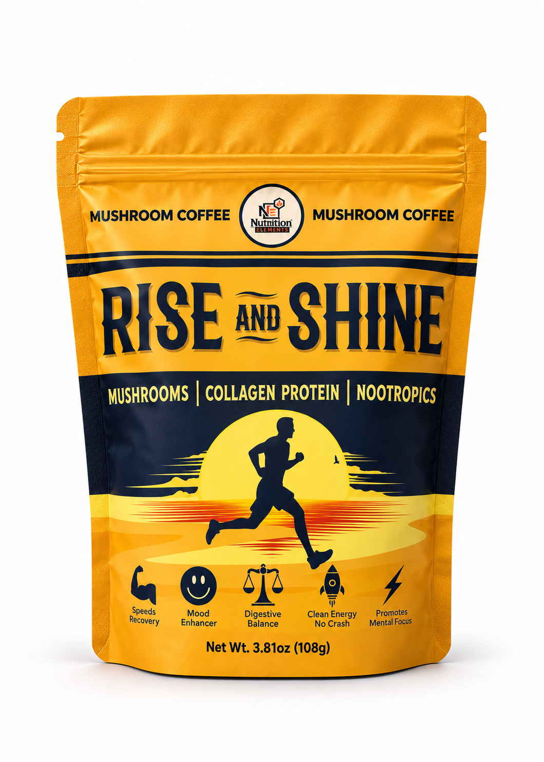 Rise & Shine Mushroom Coffee-15.5 pervings