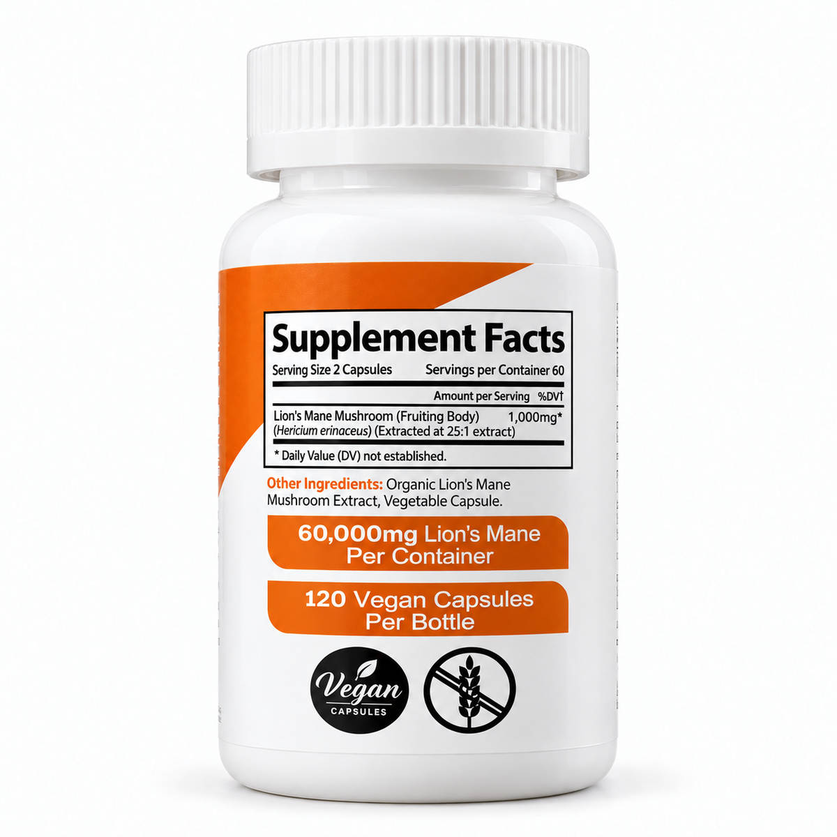 Lions Mane Capsules-100mg/120 count