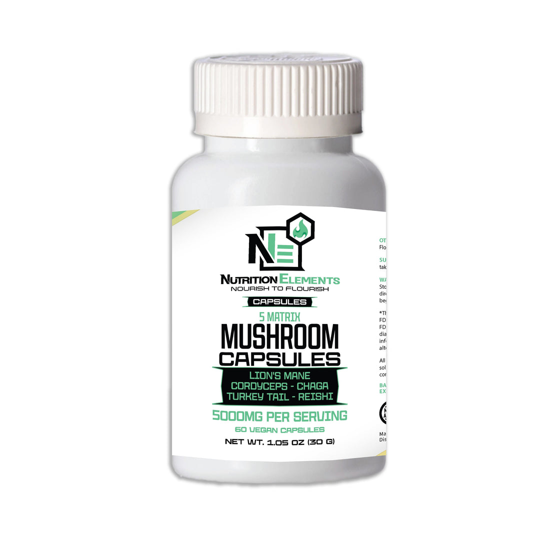 Matrix functional mushroom capsules