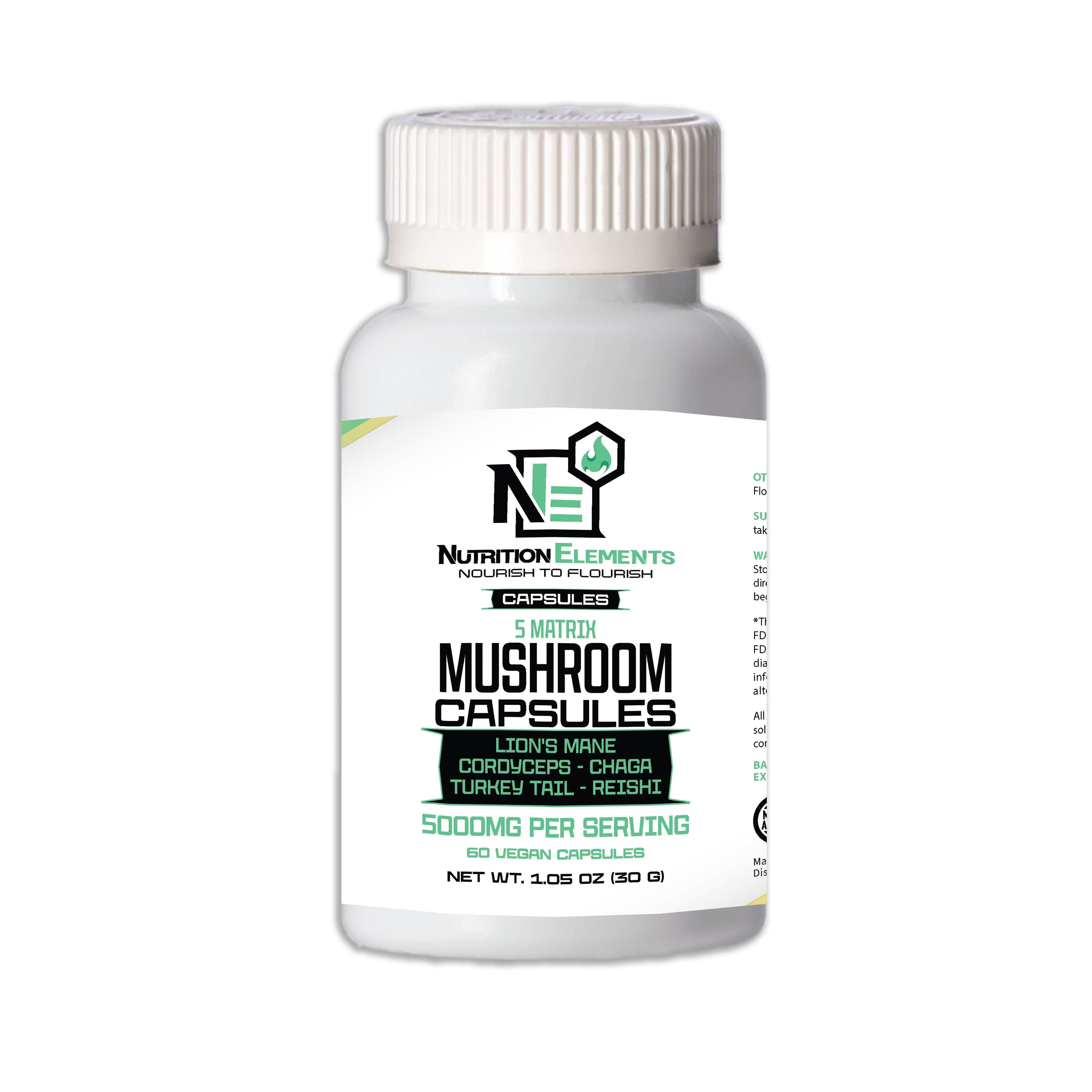 Matrix functional mushroom capsules