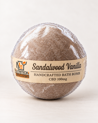 Sandalwood Vanilla CBD Bath Bomb-100mg