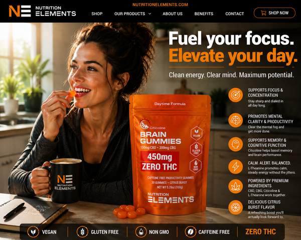 Brain Gummies – Citrus Burst Focus Formula