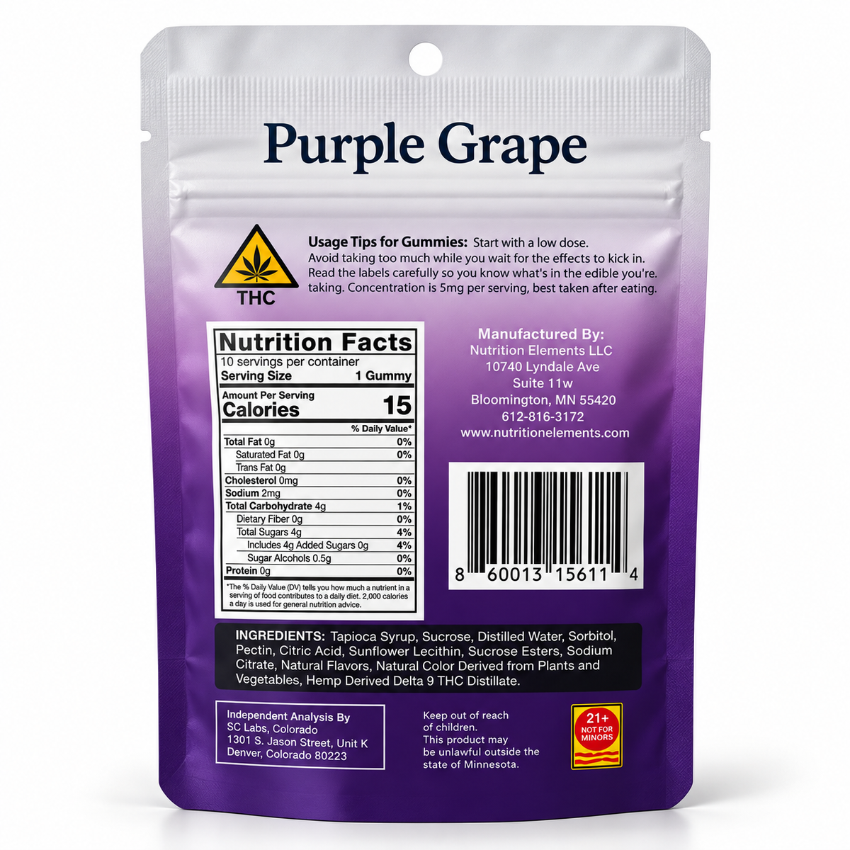 MoonShot Delta-9 Grape Gummies– 10 Count