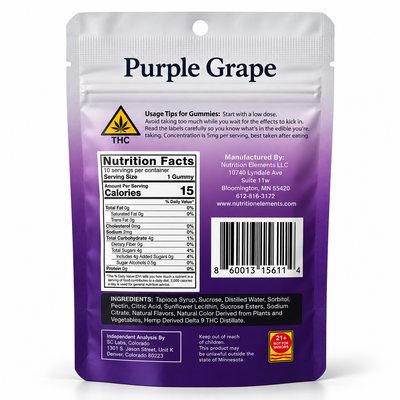 MoonShot Delta-9 Grape Gummies– 10 Count