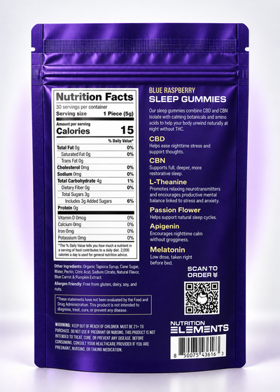 CBD + CBN Sleep Gummies – Blue Raspberry