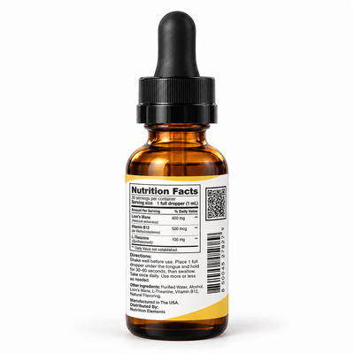Lions Mane and B-12 tincture (Wild Berry)