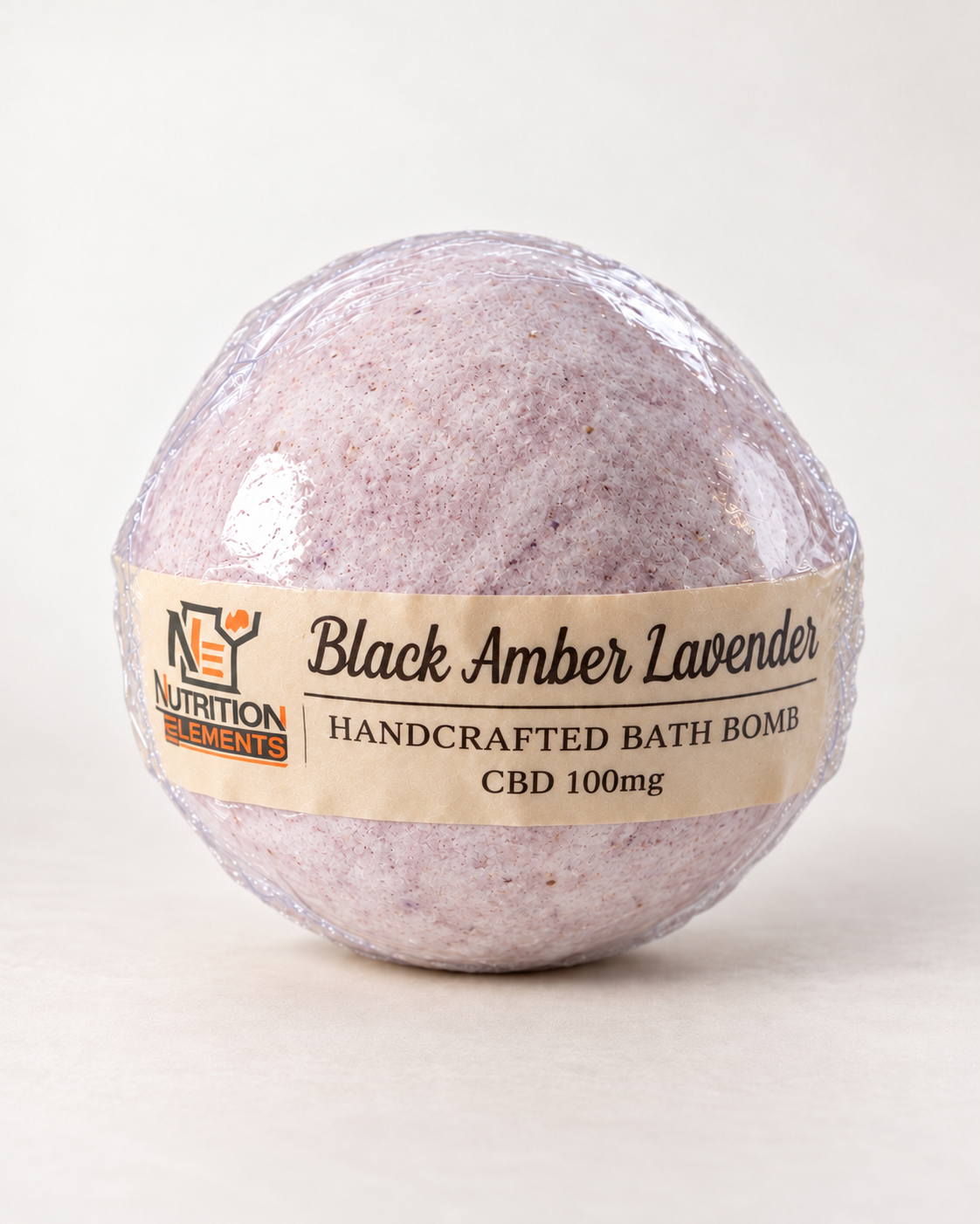 Black Amber Lavender CBD Bath Bomb-100mg