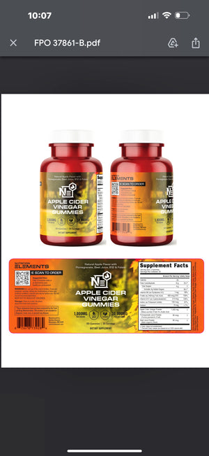 Apple Cider Vinegar Gummies (Ships to you Fri)