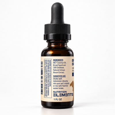 Broad-Spectrum CBD Pet Oil – Bacon Flavor, 1,000 mg