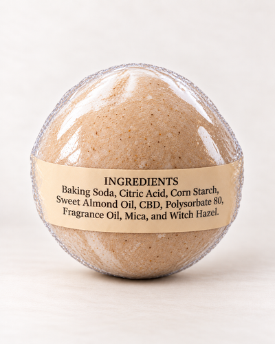 Oatmeal Milk and Honey CBD Bath Bomb-100mg