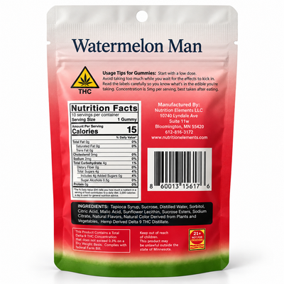 MoonShot Delta-9 Watermelon Gummies – 10 Count