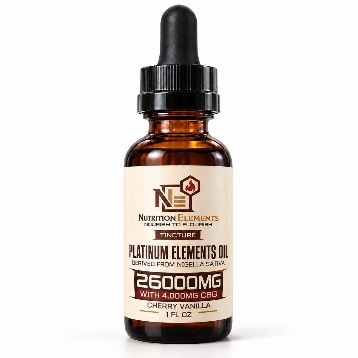 Platinum Elements Oil 26,000mg + 4,000mg CBG – Cherry Vanilla