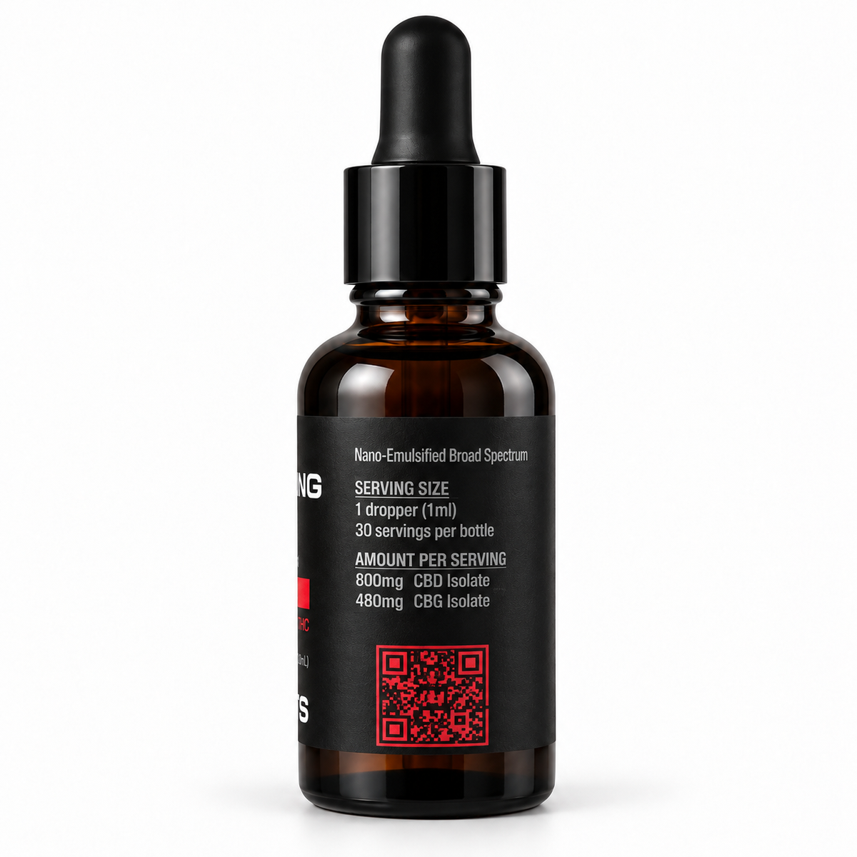 Pain + Swelling Support – 2400mg CBD + CBG Oil