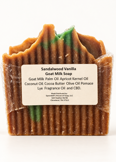 Sandalwood Vanilla Goat Milk Soap – 250mg CBD