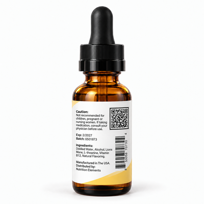 Lions Mane and B-12 tincture (Wild Berry)
