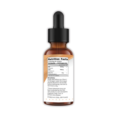 2,000mg CBDV Energy Tincture, Mocha
