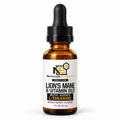 Lions Mane and B-12 tincture (Wild Berry)