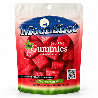 MoonShot Delta-9 Watermelon Gummies – 10 Count