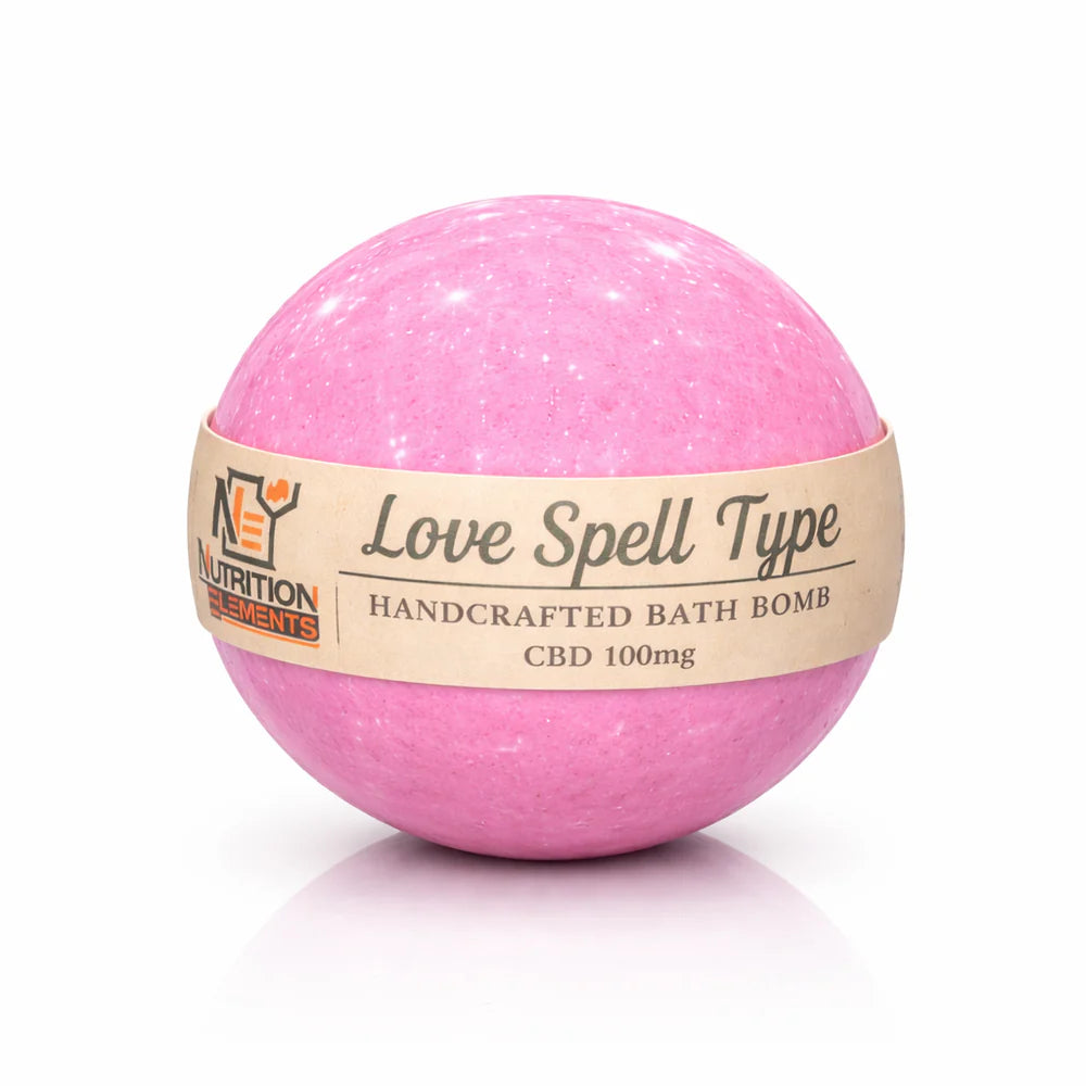 Love Spell Type CBD Bath Bomb – 100mg CBD