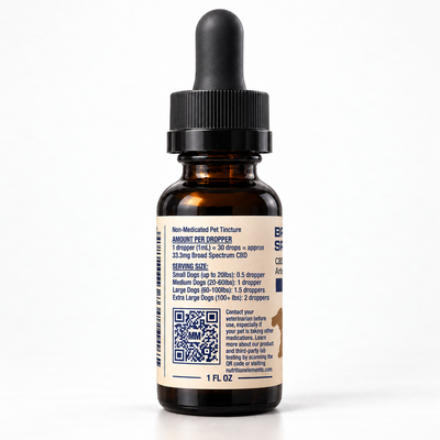 Broad-Spectrum CBD Pet Oil – Bacon Flavor, 1,000 mg