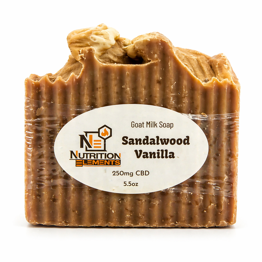 Sandalwood Vanilla Goat Milk w/CBD Soap 250m