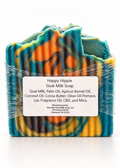 Happy Hippie Goat Milk Soap- 250mg CBD
