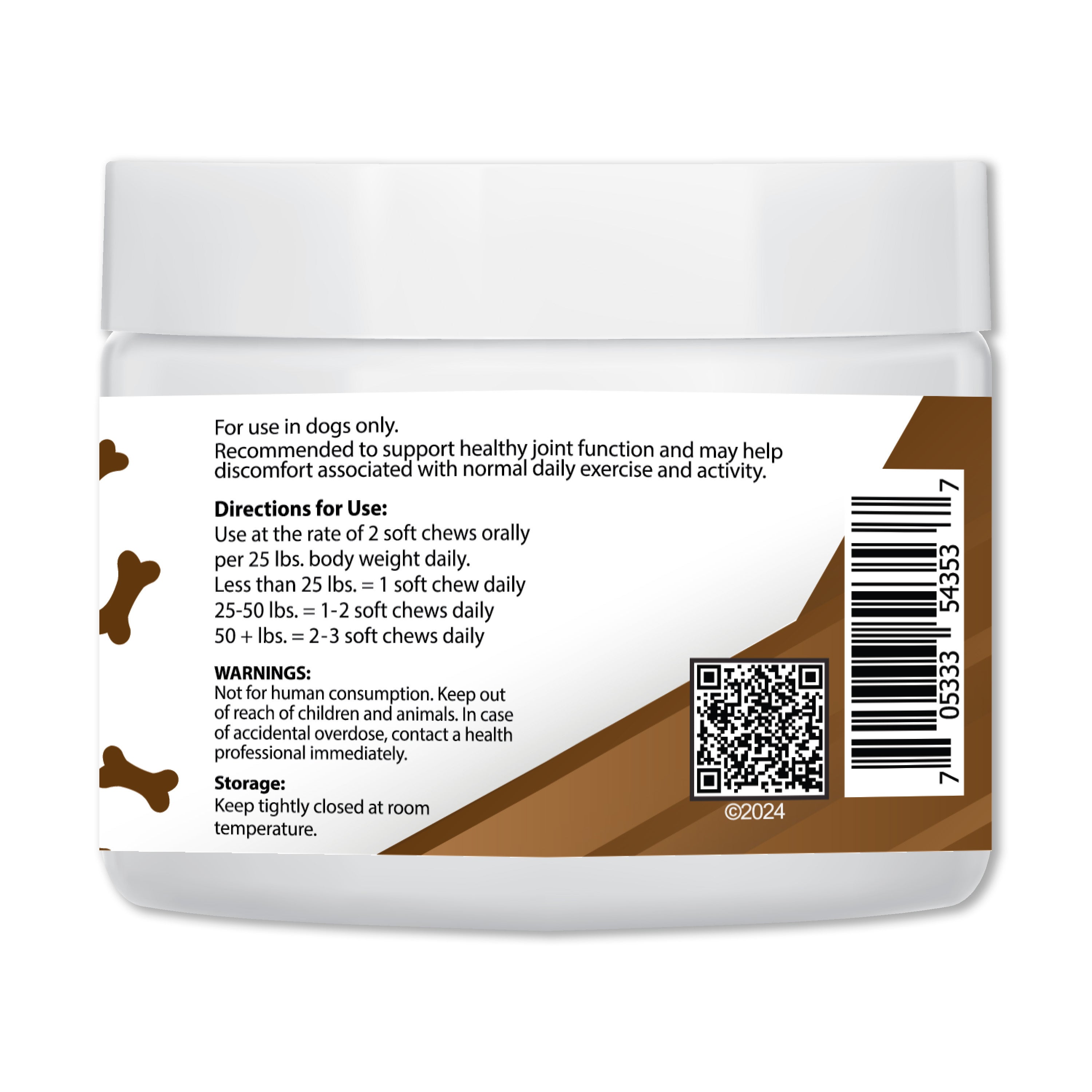 Hip + Joint Soft Chews for Dogs from Nutrition Elements, product view 2