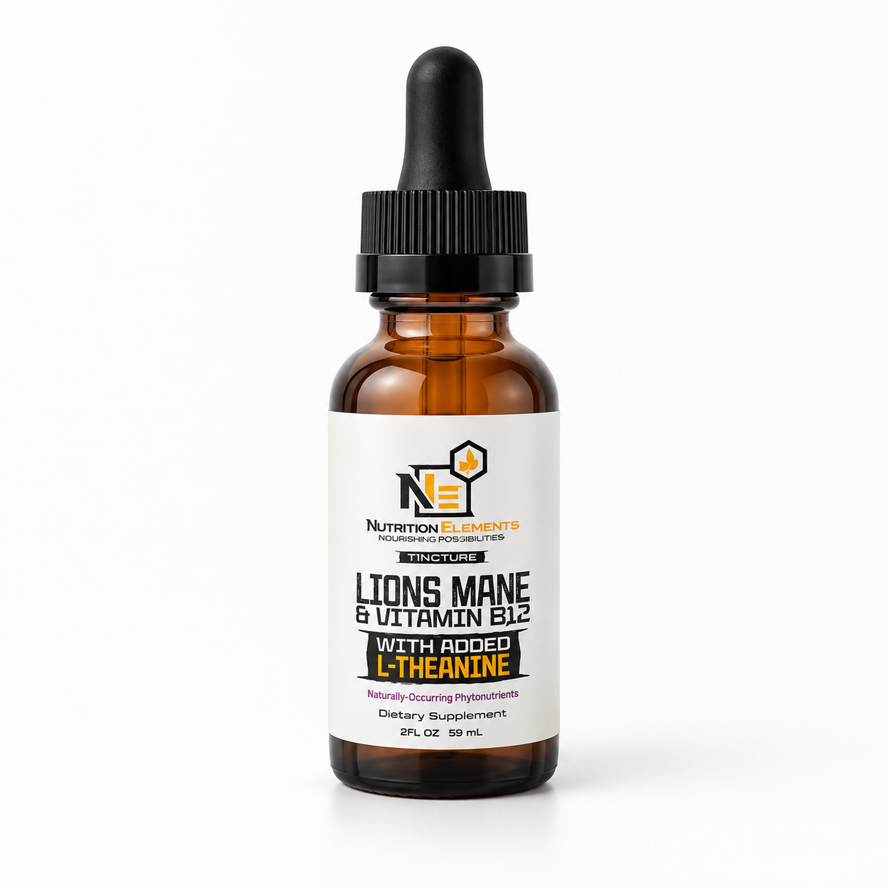 Lions Mane and B-12 tincture (Wild Berry)