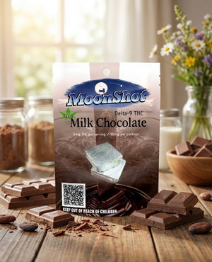 THC Delta 9 2 count Milk Chocolates (10mg per packet)