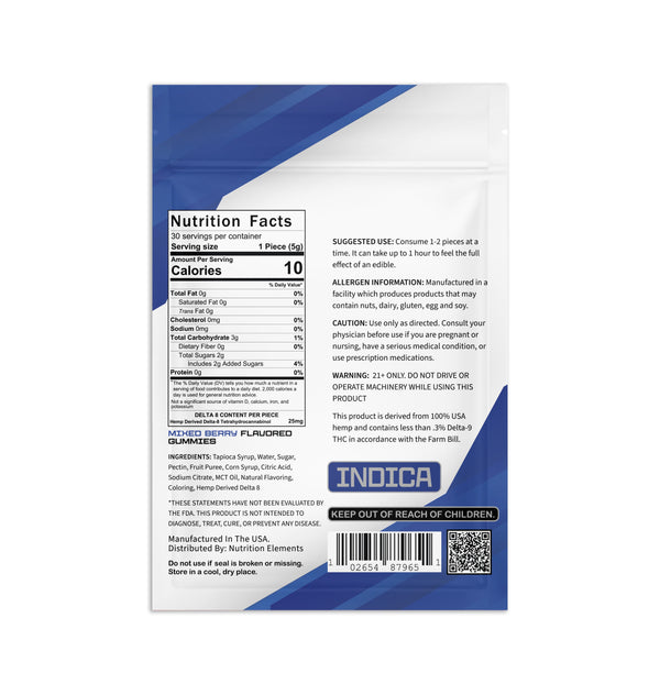 Delta 8 750MG infused Gummies