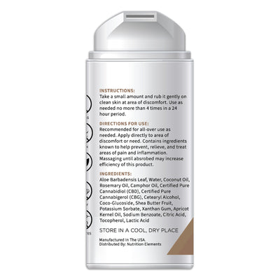 Back label of a skincare product with instructions and ingredients on a white background